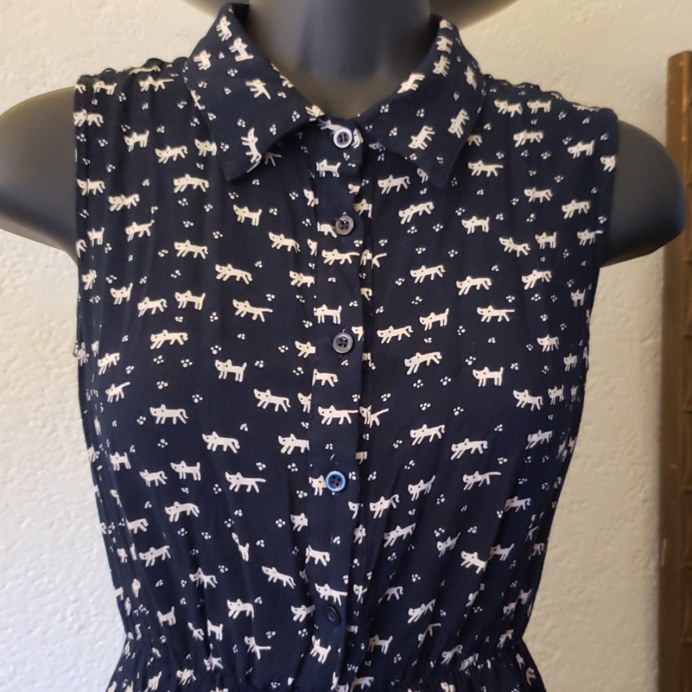 **SOLD ON MERCARI**Allegra K Placket Printed Dress - Picture 2 of 4